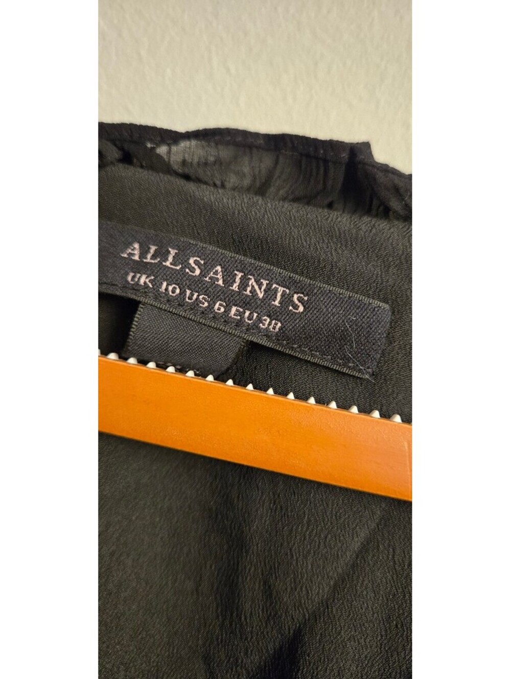 ALLSAINTS Via Ruffle Mini Dress (6) - Picture 3 of 5